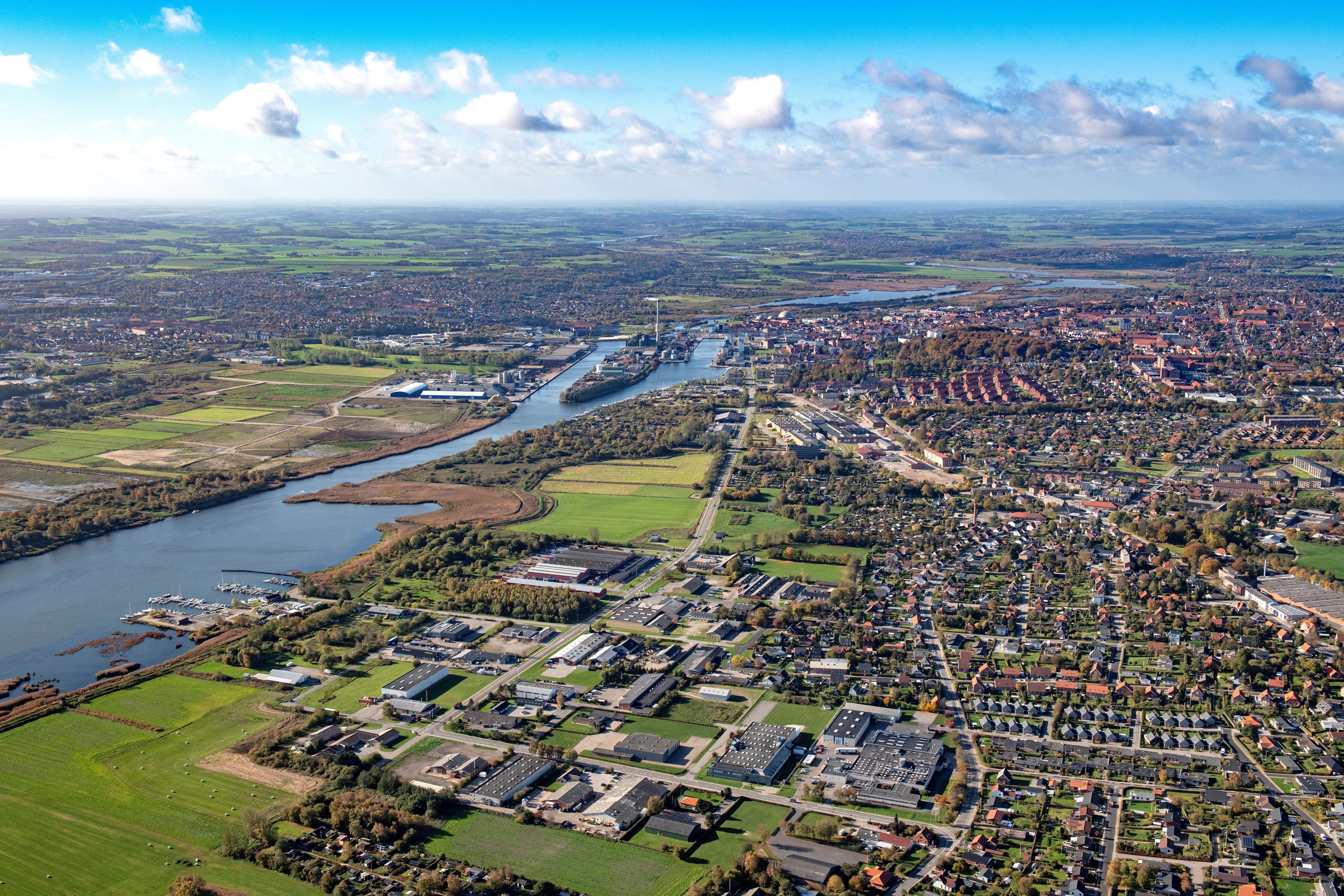 Luftfoto af Randers