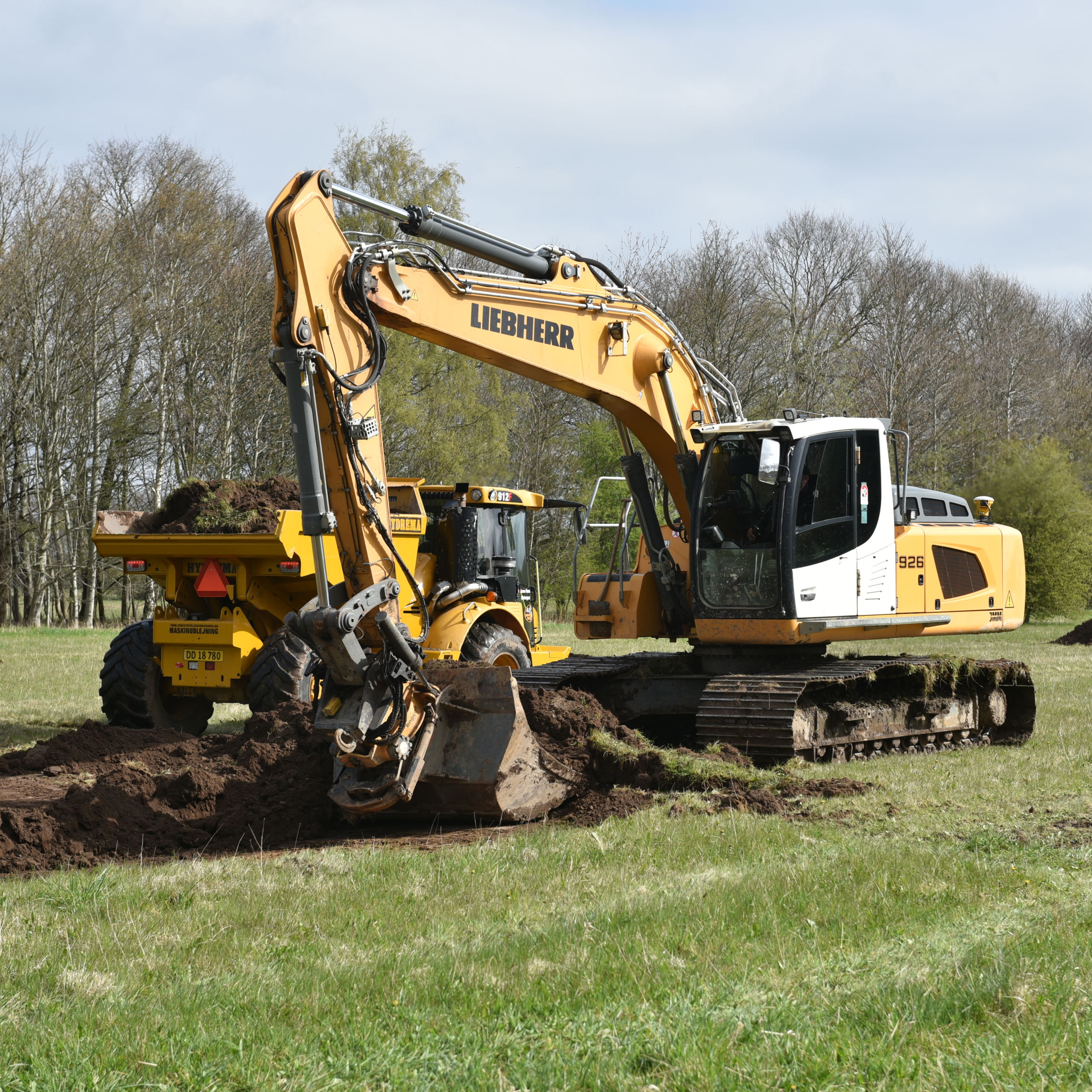 Udgravning til Au Natura Bibliotek