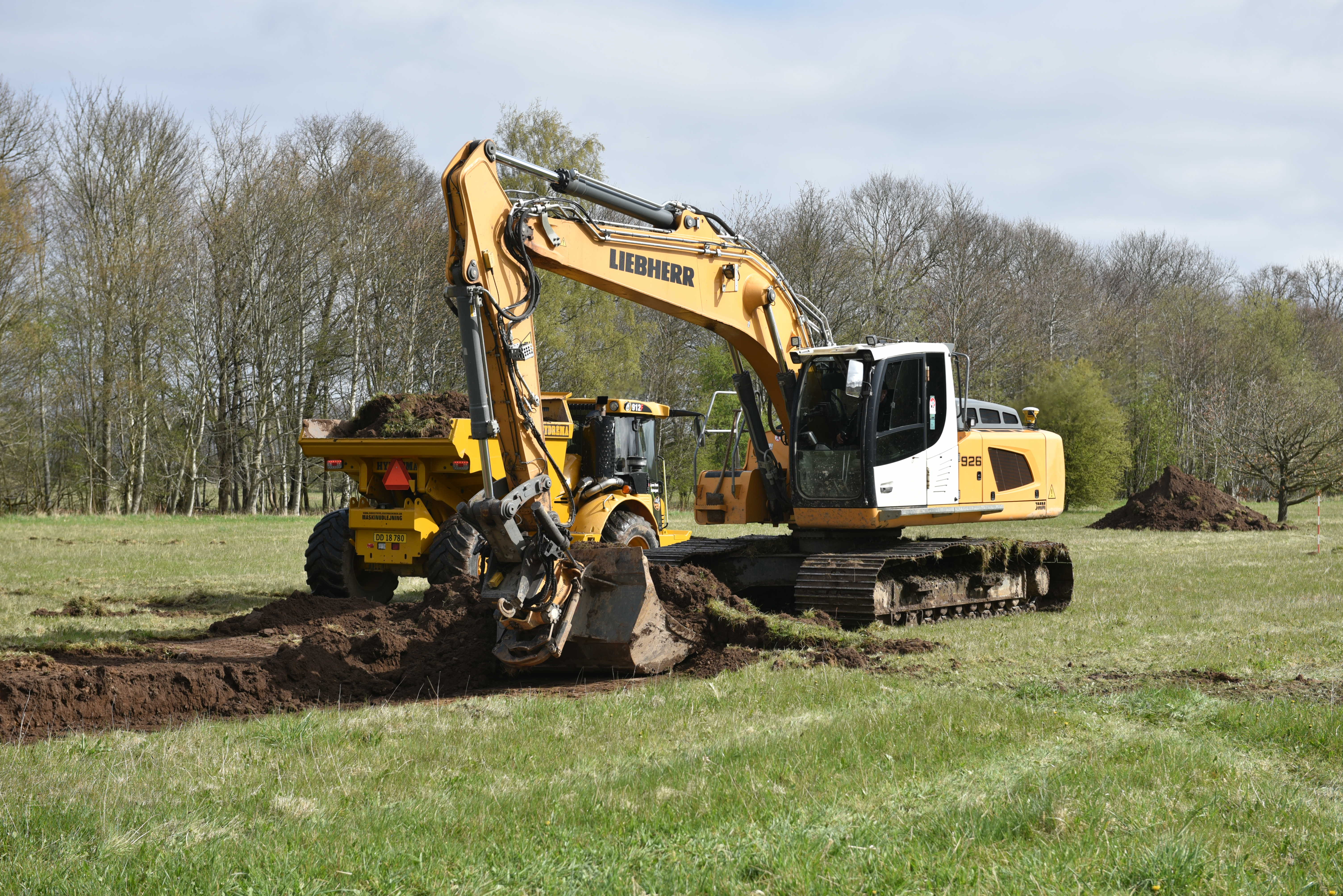 Udgravning til Au Natura Bibliotek