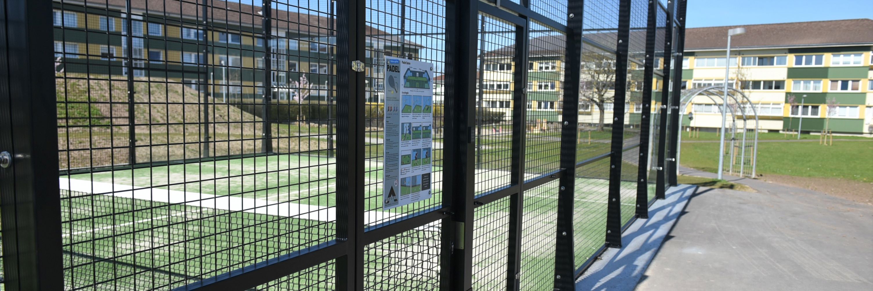 Padelbanen i Nordbyen